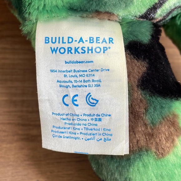 Build A Bear Workshop Camo Plush Military Army Green Teaddy Bear 17” Tall - Picture 2 of 7